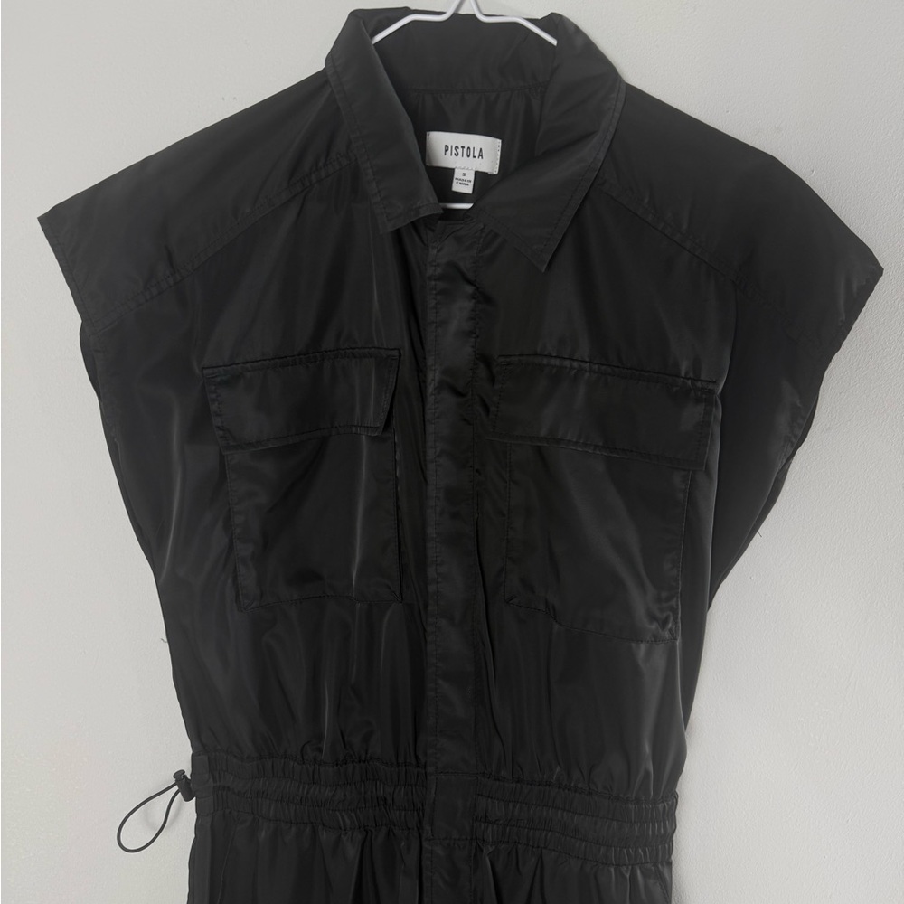 Pistola Jade Waist Utility Black Jumpsuit Modern Women’s Small EUC - Picture 12 of 16